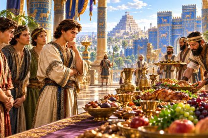 👑 VON BABYLON ZUM EWIGEN REICH | Kap.1 – 🍇Miniserie 2: 🙏 Die Prüfung der Treue | 🍷 Gedicht 1 – Die Speise des Königs