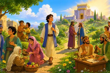 🧒📚 Bibelgeschichten zum Staunen | 22.08.2026 | 🎻 Psalmen | ⛺ Kap.15 – Wer darf bei Gott wohnen?