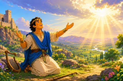 🧒📚 Bibelgeschichten zum Staunen | 25.08.2026 | 🎻 Psalmen | 🏔️ Kap.18 – Der Herr ist mein Fels und meine Burg