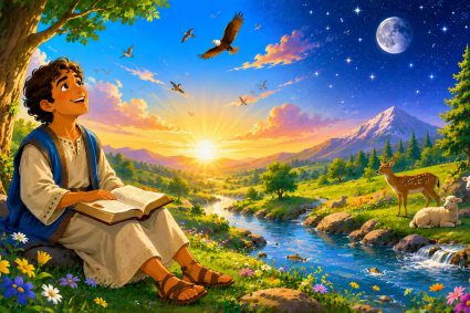🧒📚 Bibelgeschichten zum Staunen | 26.08.2026 | 🎻 Psalmen | ☀️ Kap.19 – Himmel und Wort erzählen von Gottes Herrlichkeit